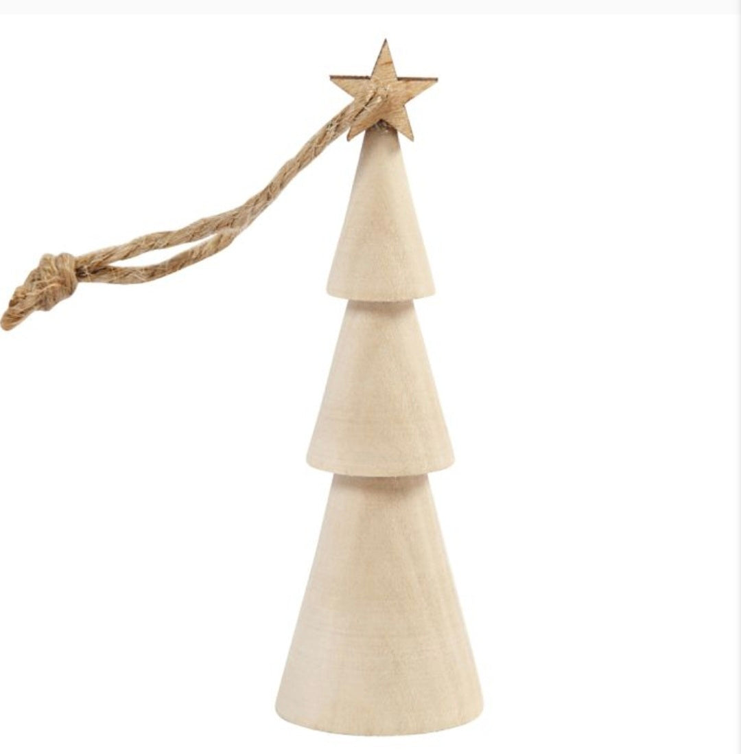 9cm Wooden Christmas Tree