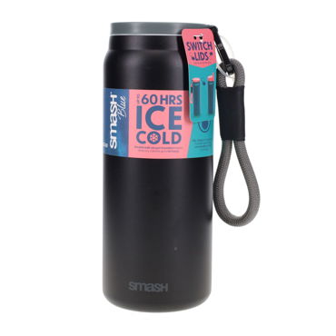 Smash 1.2l Stainless Steel Bottle Black