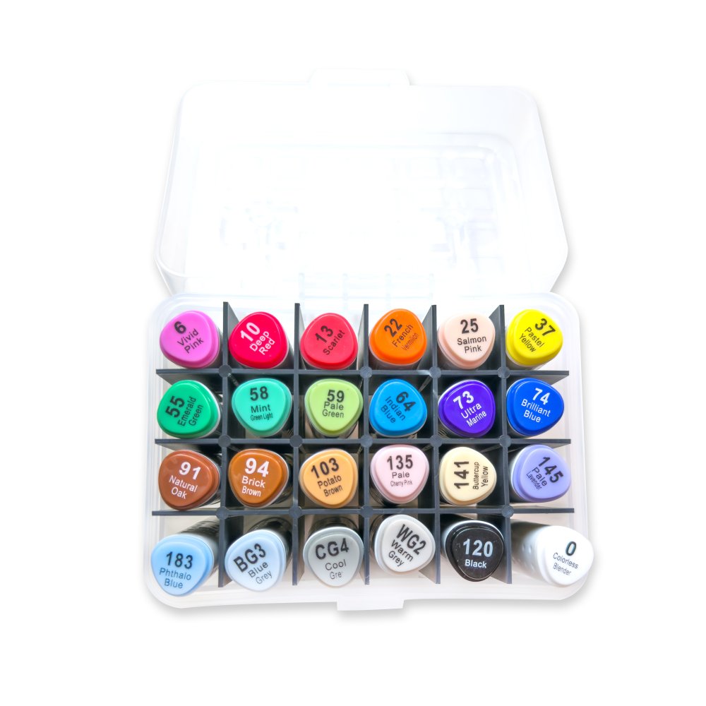 Elements Kroma 24 Alcohol Markers With Storage Box