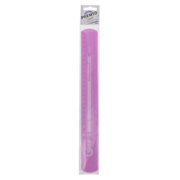 Premto Pastel 30cm Shatterproof Ruler - 5 Asst