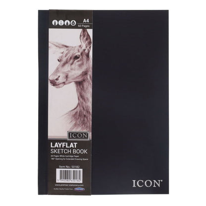 A4 Lay Flat Sketch Book 105gsm