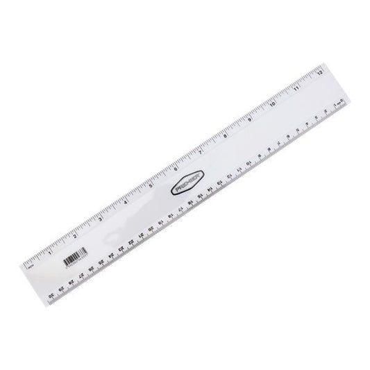 6in Clear Plastic Ruler