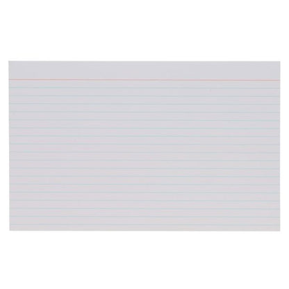 Record Cards 127x202mm White Lined