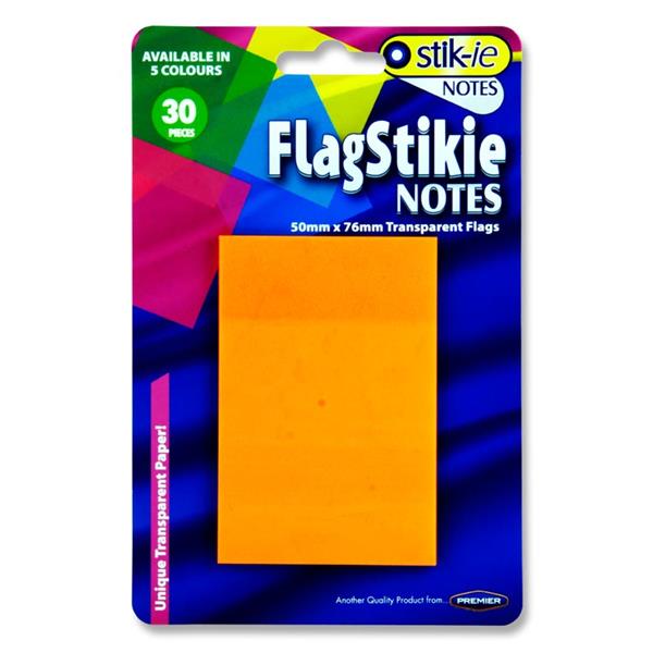 STIKIE FLAG TRANSPARENT NOTE