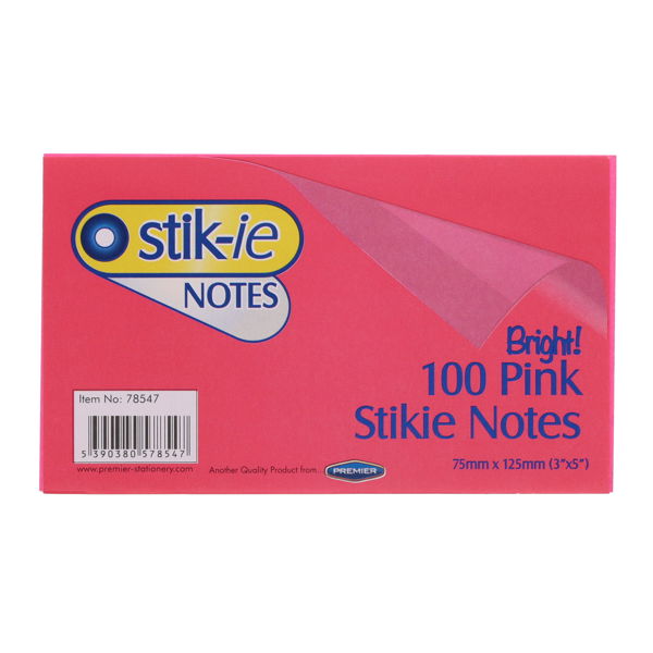 Stik-ie Notes 75x125mm Post it Notes