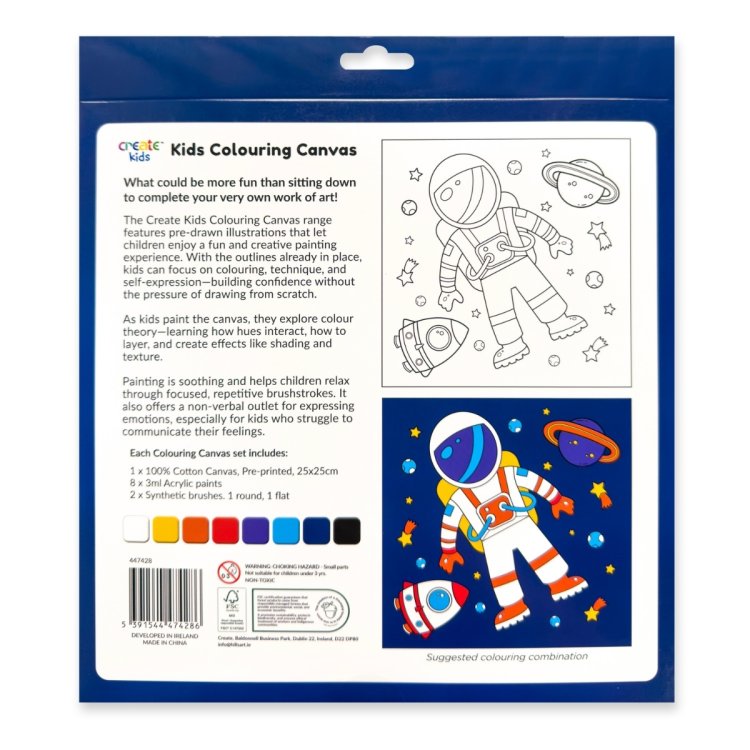 Kids Colouring Canvas Space