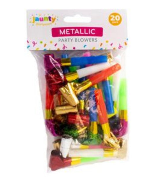 20pk Jaunty Party Blowers