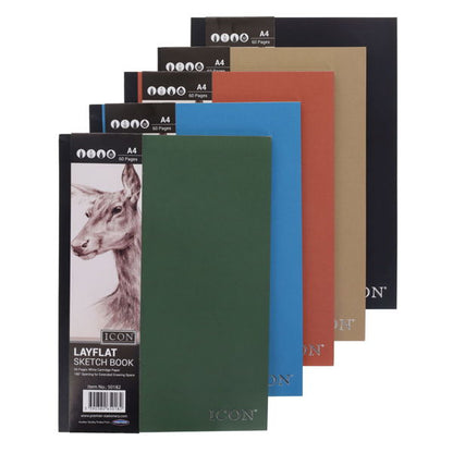 A4 Lay Flat Sketch Book 105gsm
