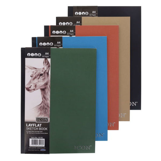 A4 Lay Flat Sketch Book 105gsm