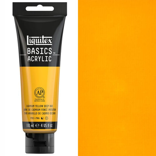 Liquitex Basics Acrylic 118Ml Cadmium Yellow Deep