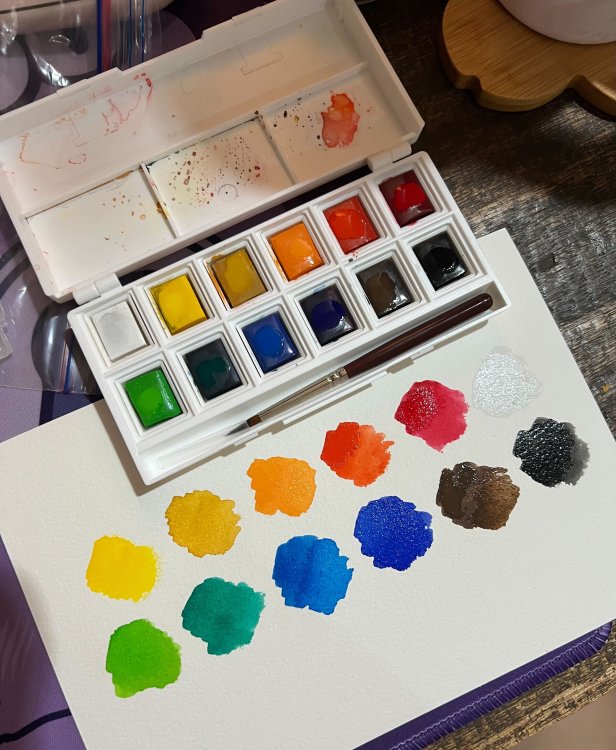 Elements 12 Pan Watercolour Set