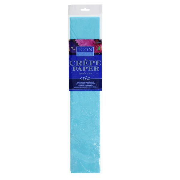Icon Crepe Paper Baby Blue