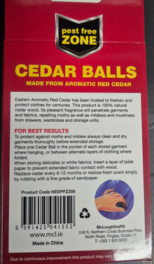 Moth Repeller Cedar Balls