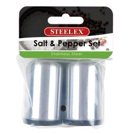 Salt & Pepper Stainless Steel 2pc  Set
