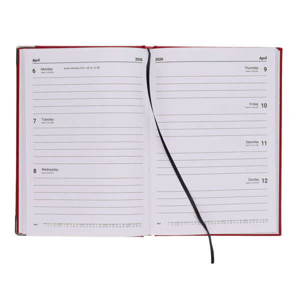 2026 Concept Slim Diary Week To View