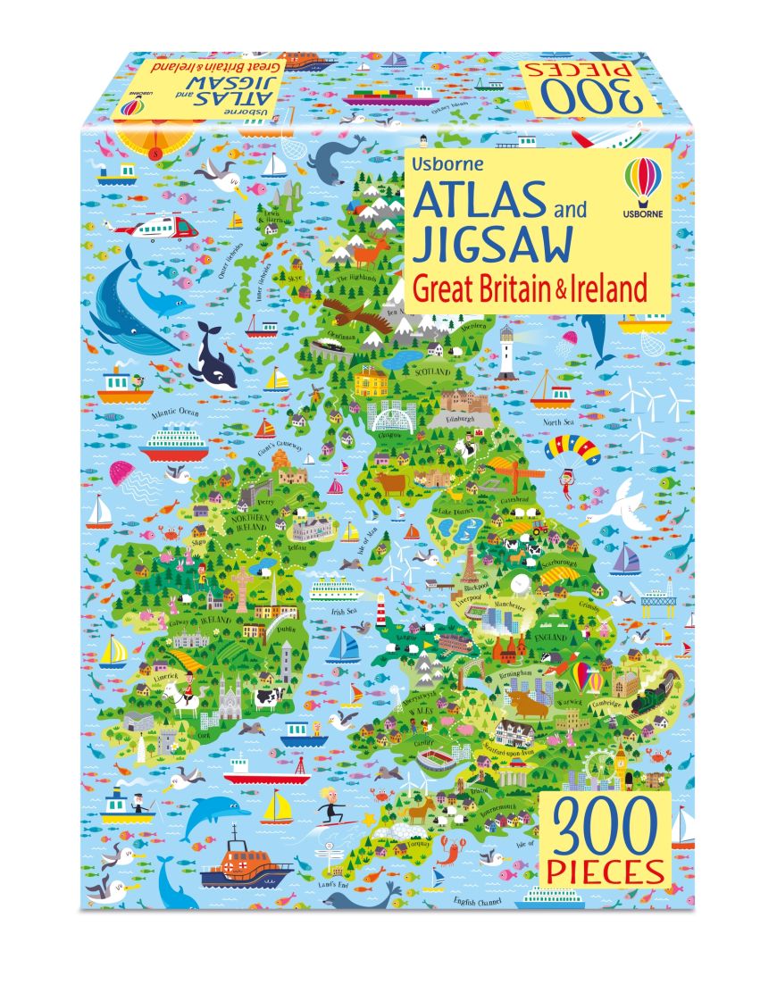 300pc Atlas & Jigsaw Great Britain & Ireland