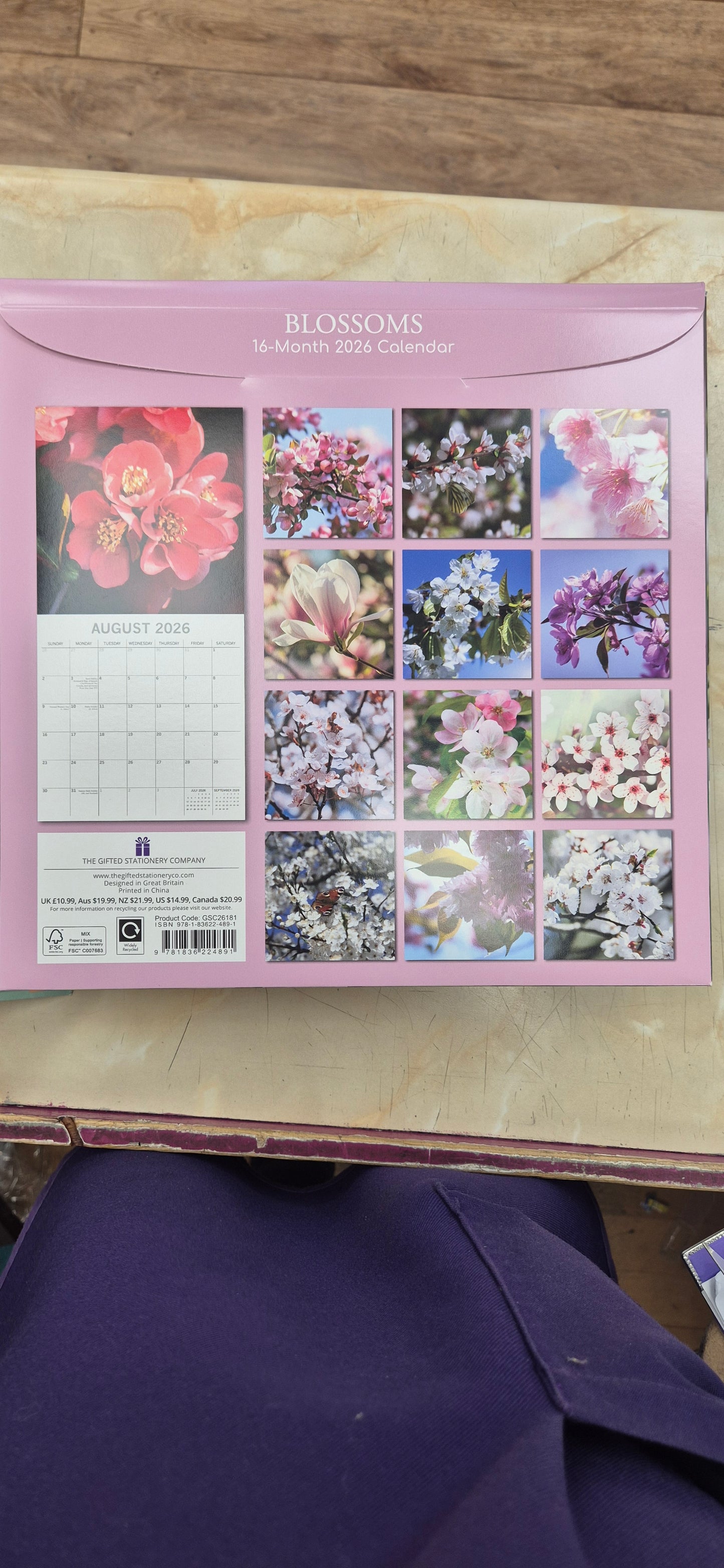 2026 Calendar Blossoms