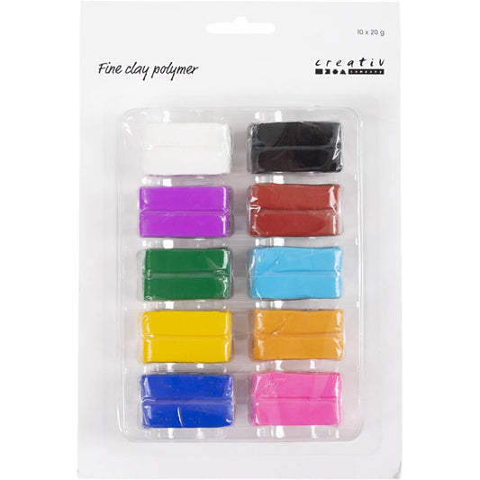 Fine Polymer Clay 10 Colours