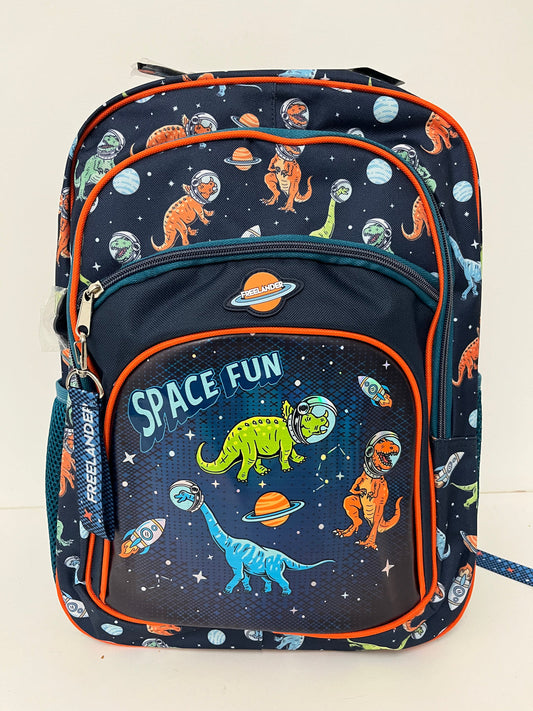 Backpack Navy Space Dinosaurs