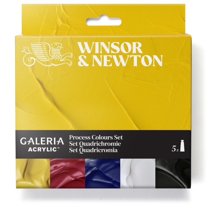 Winsor & Newton Galeria Acrylics 5x60ml Tubes Process Colours