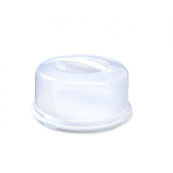 Whitefurze 33cm Round Cake Carrier Box With Handle
