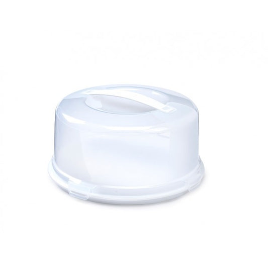 Whitefurze 33cm Round Cake Carrier Box With Handle