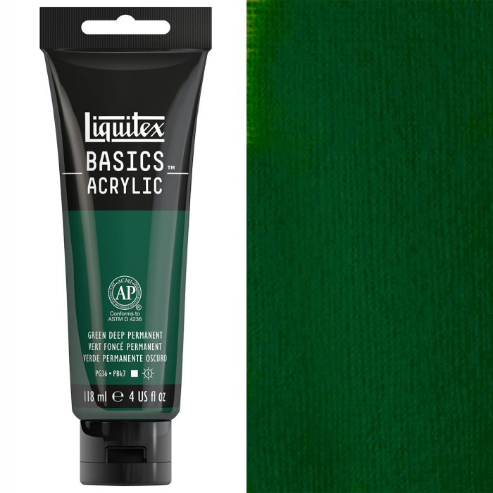 Liquitex Basics Acrylic 118Ml Deep Green Permanant