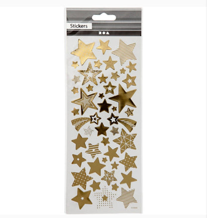 Xmas Stickers Gold Stars