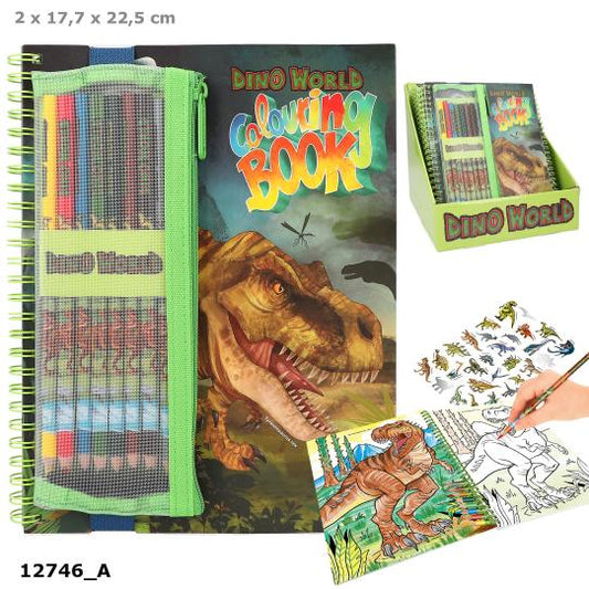 Dino World Colouring Book