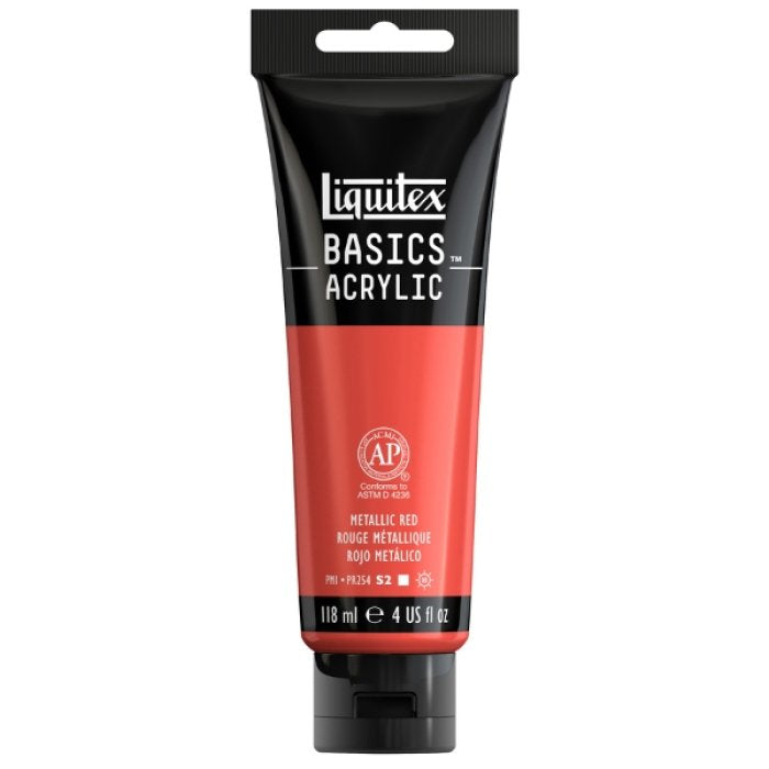 Liquitex Basics Acrylic 118Ml Metallic Red