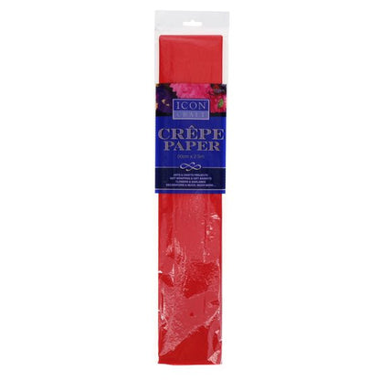 Icon Crepe Paper Scarlet Red