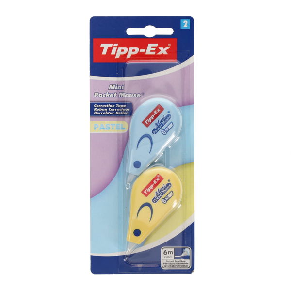 Tippex 2pk Pastel Mini Correction Tapes