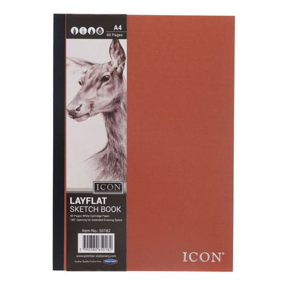 A4 Lay Flat Sketch Book 105gsm
