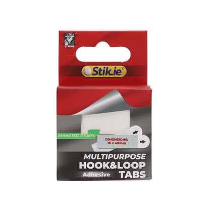 Stik-Ie Card 12 Removable Hook & Loop Tabs