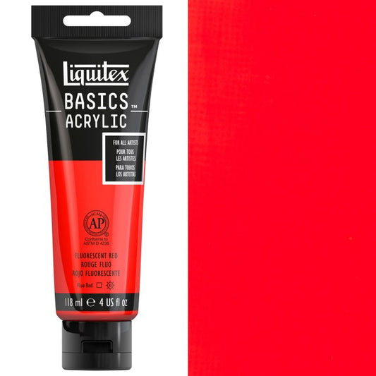 Liquitex Basics Acrylic 118Ml Fluo Red