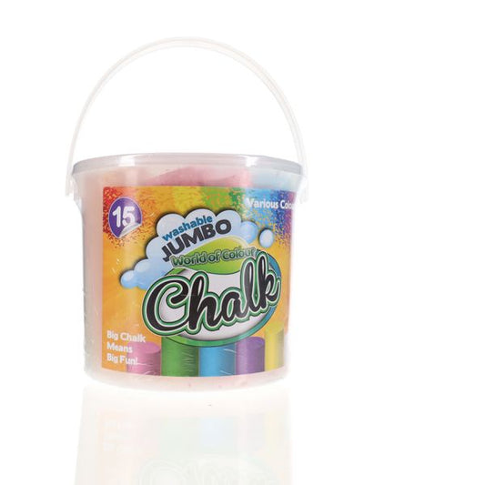 World of Colour
Bucket 15 Jumbo Sidewalk Chalk Coloured