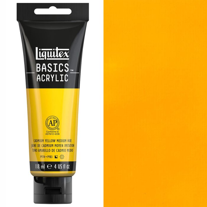 Liquitex Basics Acrylic 118Ml Cadmium Yellow Medium
