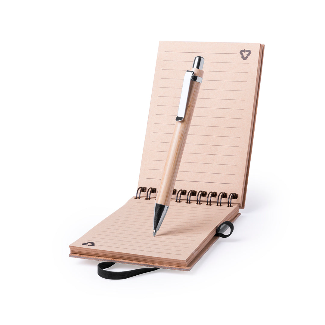Nature line Bamboo Notebook with ball pen