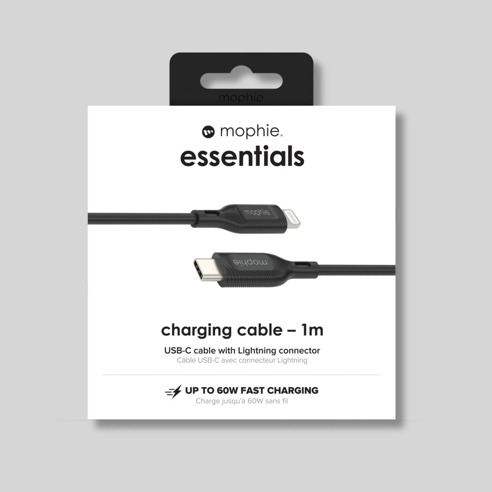 Morphie 1m Lightning Cable Black