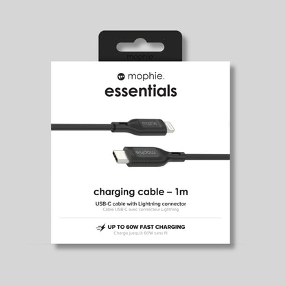 Morphie 1m Lightning Cable Black