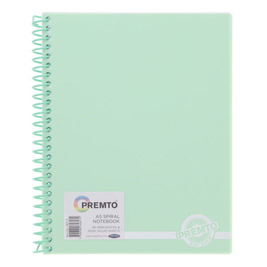 Premto Pastel A5 Spiral Notebook