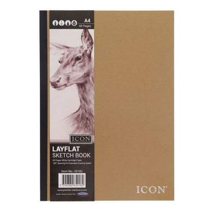 A4 Lay Flat Sketch Book 105gsm