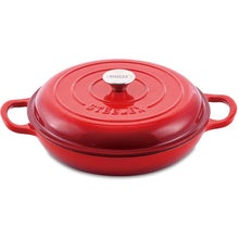 28cm Red Round Casserole Cast