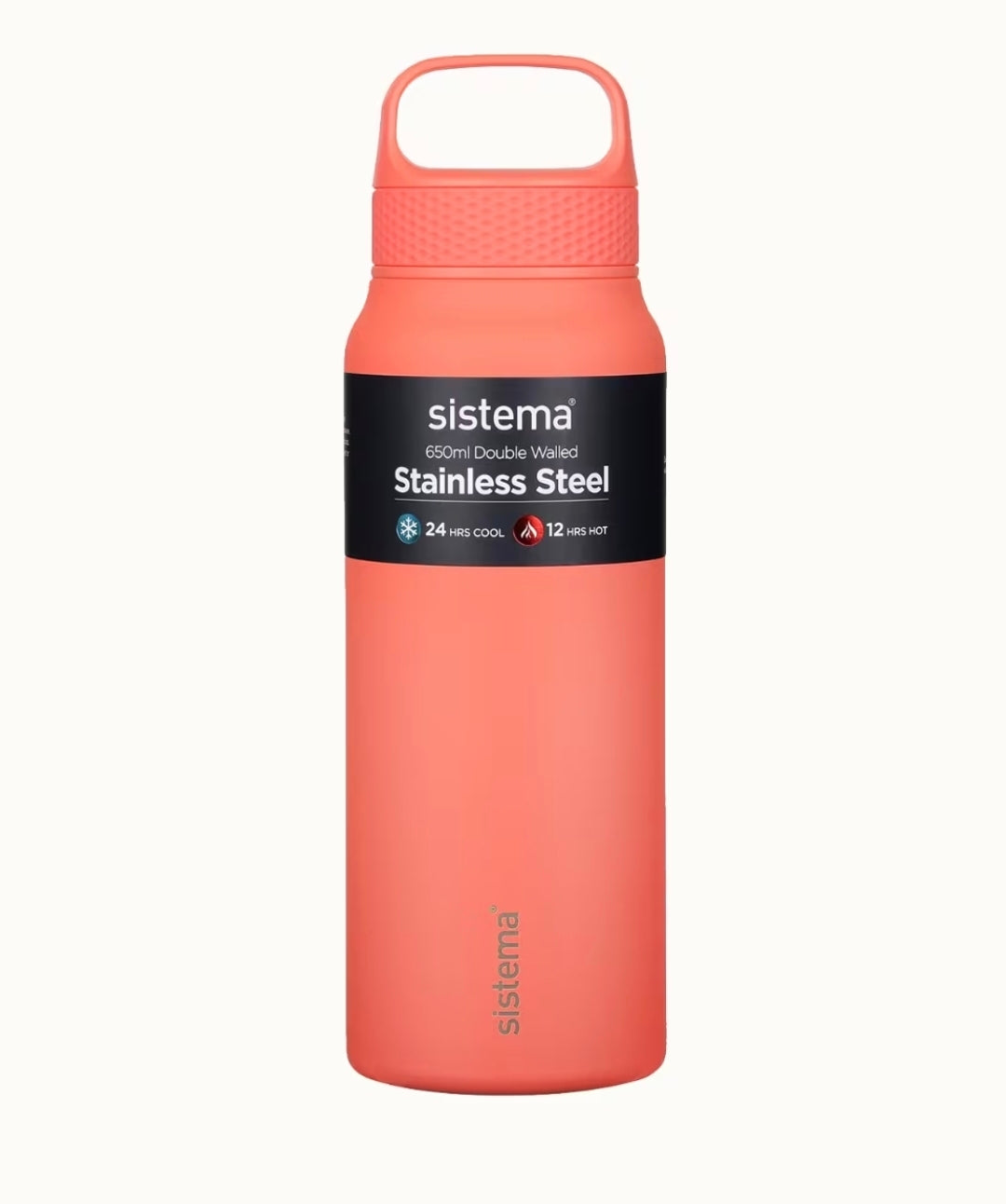 650Ml Sunset Coral Stainless Steel Bottle