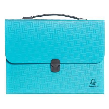 Exacompta Pop 'N Co Expanding File With Handle 24 Part 33x29cm Cyan