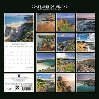 2026 Calendar Ireland Coastlines
