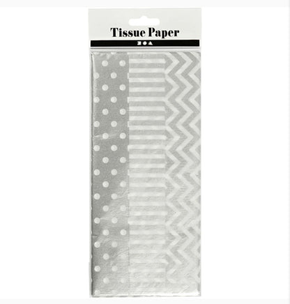 Tissue Paper Silver 6 Sheets