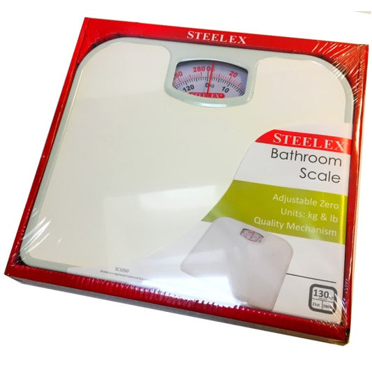 White Bathroom Scales Steelex
