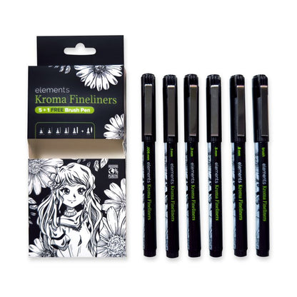 Elements Kroma Fineliners 5+1 Free