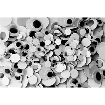 Goggly Eyes 300Pk Black/White